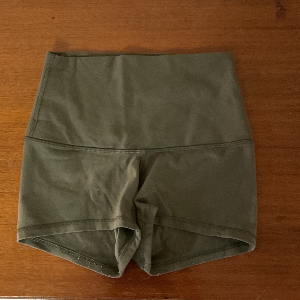 lululemon athletica High-Waisted Green Shorts